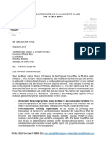 Carta de La Junta Sobre La Autoridad de Acueductos y Alcantarillados (AAA)