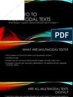 An Intro To Multimodal Texts: Writer/Designer: A Guide To Making Multimodal Projects (Chapter 1)