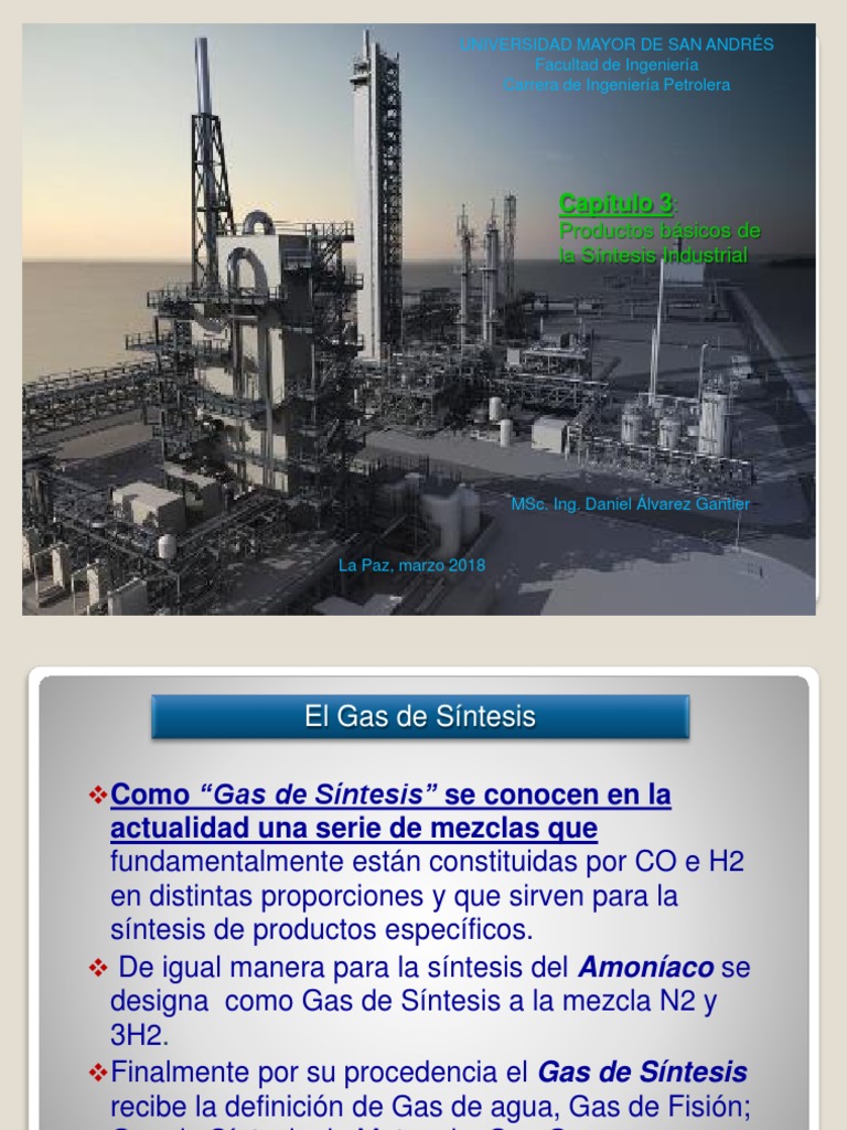 Gas de Síntesis II PDF Gas natural Dióxido de carbono