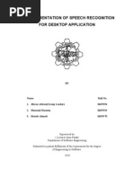 Download Speech Recognition MY Final Year Project by cancermuzamil SN37504924 doc pdf