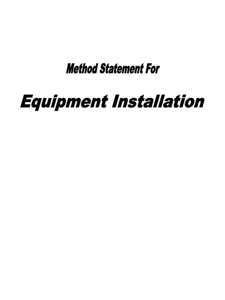 004 Equipment Installation PDF Elevator Engineering