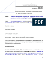 Gastos no recuperables PEP contratos suspensión