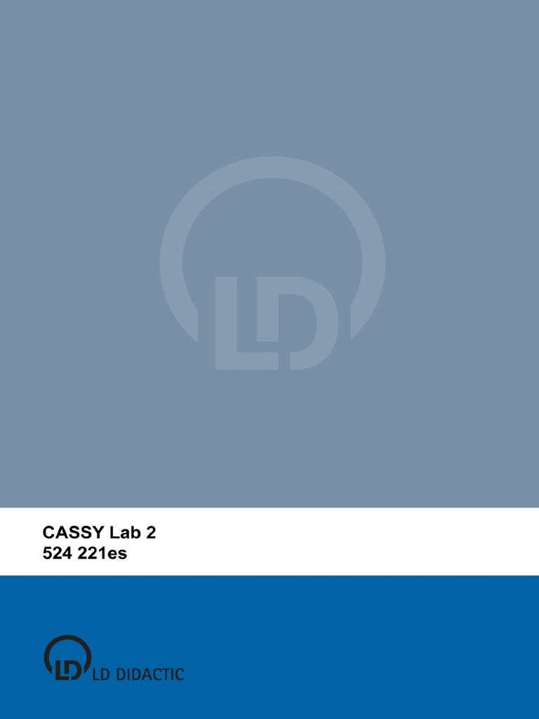 Manual Cassy Lab 2 | PDF | Péndulo | Medición