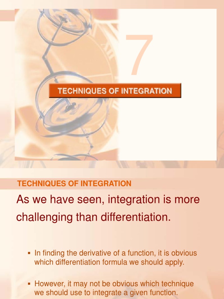 Chap7 Sec5 | PDF | Integral | Trigonometric Functions
