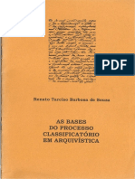 As Bases Dos Processos Classificatc3b3rios em Arquivc3adstica PDF