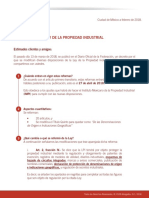 Reformas a la Ley de la Propiedad Industrial