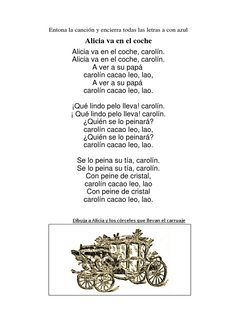 Entona La Cancion Y Encierra Todas Las Letras A Con Azul Docx encierra todas las letras a con azul docx