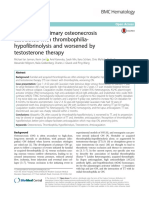 Case Report: Primary Osteonecrosis Associated With Thrombophilia-Hypofibrinolysis and Worsened by Testosterone Therapy