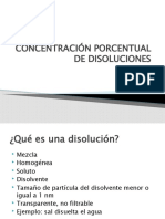 Concentración Porcentual de Disoluciones