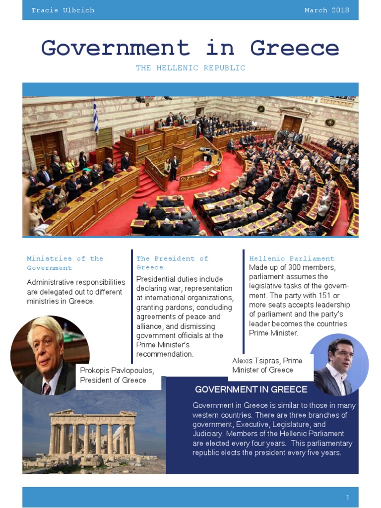 Overview of Greece's Government Structure | PDF