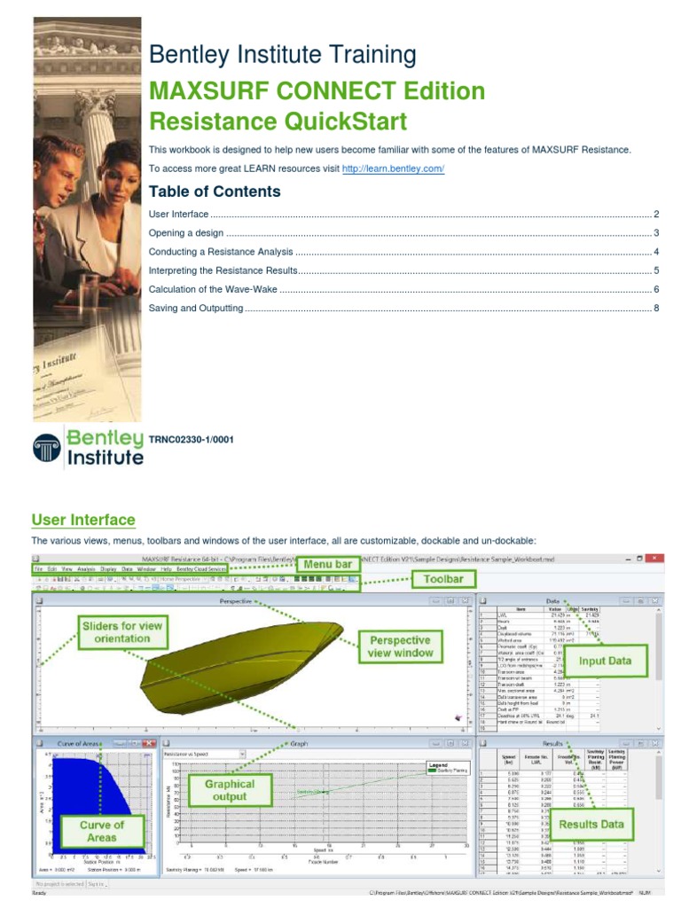 MAXSURF Resistance QuickStart Guide | PDF | Menu (Computing) | Areas Of ...