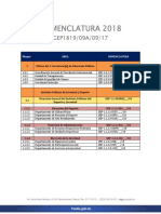 Nomenclatura 2018 PDF