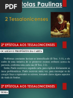 As Epístolas Paulinas - 2 Tessalonicenses