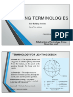 Terminologies Lighting