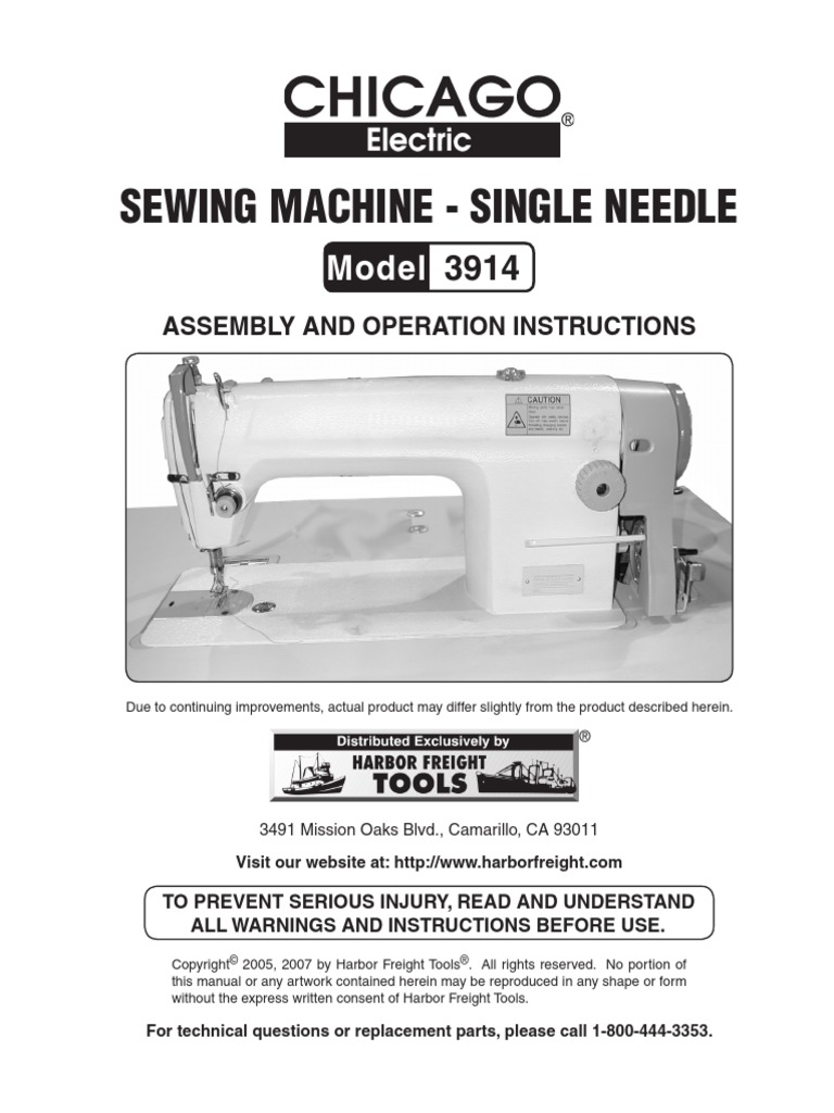 Yamata Manual PDF Sewing Machine Nut (Hardware)