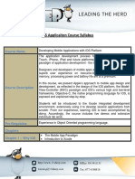 IOS Course Syllabus