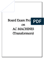 Board Exam Problems On Ac Machines (Transformers)