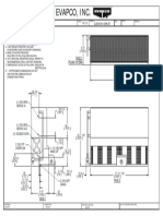 EVAPORATIVE condenser technical drawing