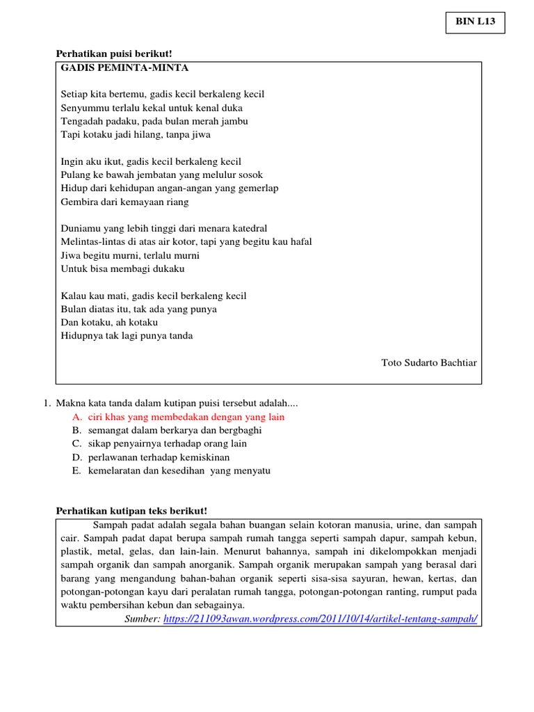 Kunci Bin L13 Pdf