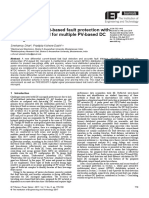 Differential Current-Based Fault Protection With Adaptive Threshold For Multip (Le PV Based DC Microgrid