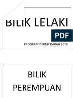 Bilik Lelaki: Program Derma Darah 2018