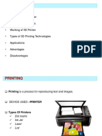 3d Printing