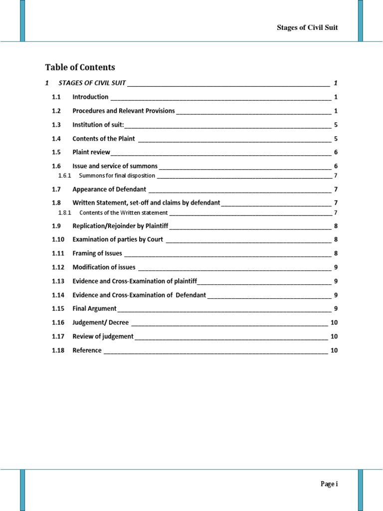 18 Stages of a Civil Suit Explained | PDF | Lawsuit | Judgment (Law)
