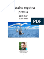 Jadralna Regatna Pravila 2017-2020 - Gradivo Za Seminar Marec 2018