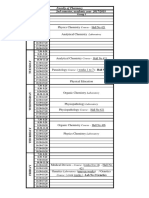 Schedule 2nd Year 2017 2018 Pharmacy Second Semester