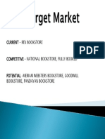 Current - Rex Bookstore Competitive - National Bookstore, Fully Booked Potential - Meriam Websters Bookstore, Goodwill Bookstore, Pandayan Bookstore