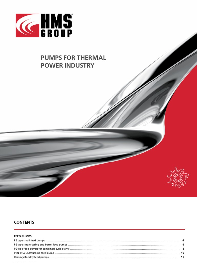 Pumps in Thermal Power Plants | PDF | Pump | Engines