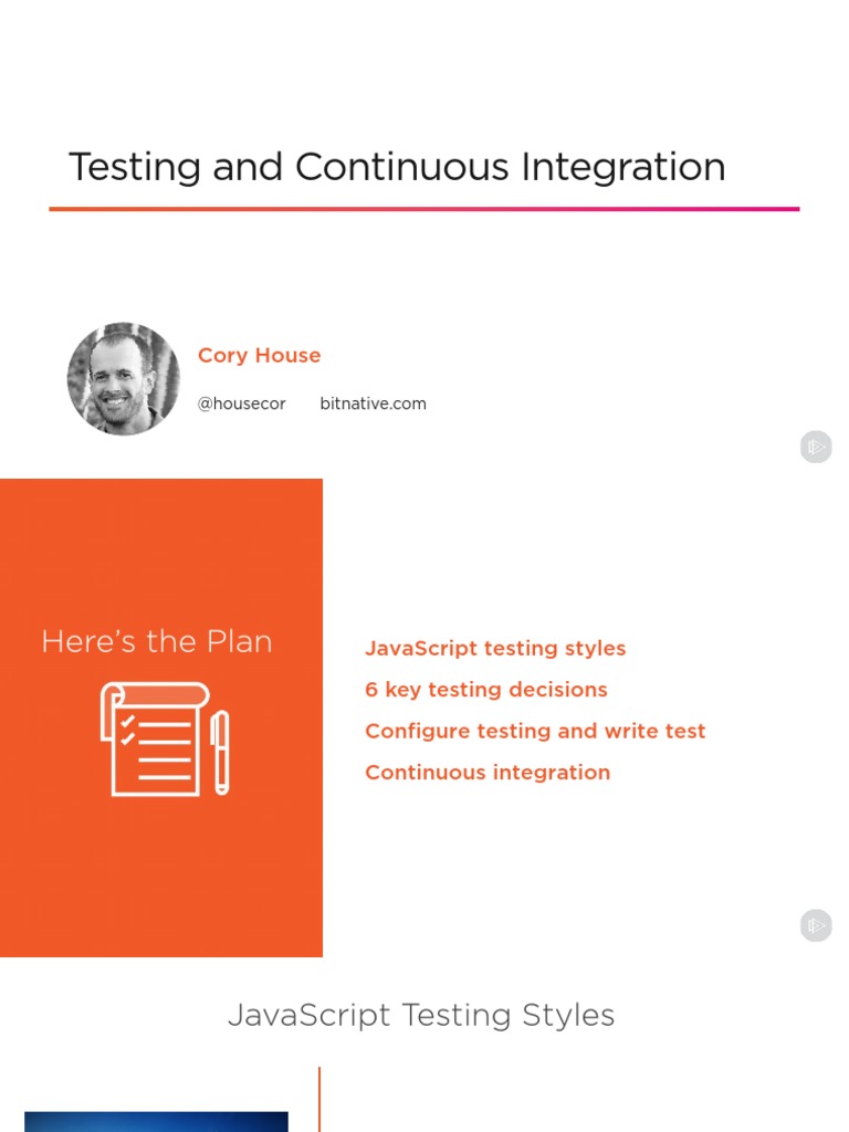 JavaScript Testing and CI Guide | PDF | J Query | Java Script
