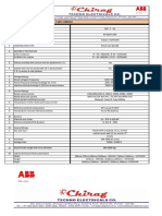 Ais - Panel Technical Data - 11kv Tenclosure