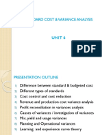 Unit 06 (Standard Cost & Variance Analysis