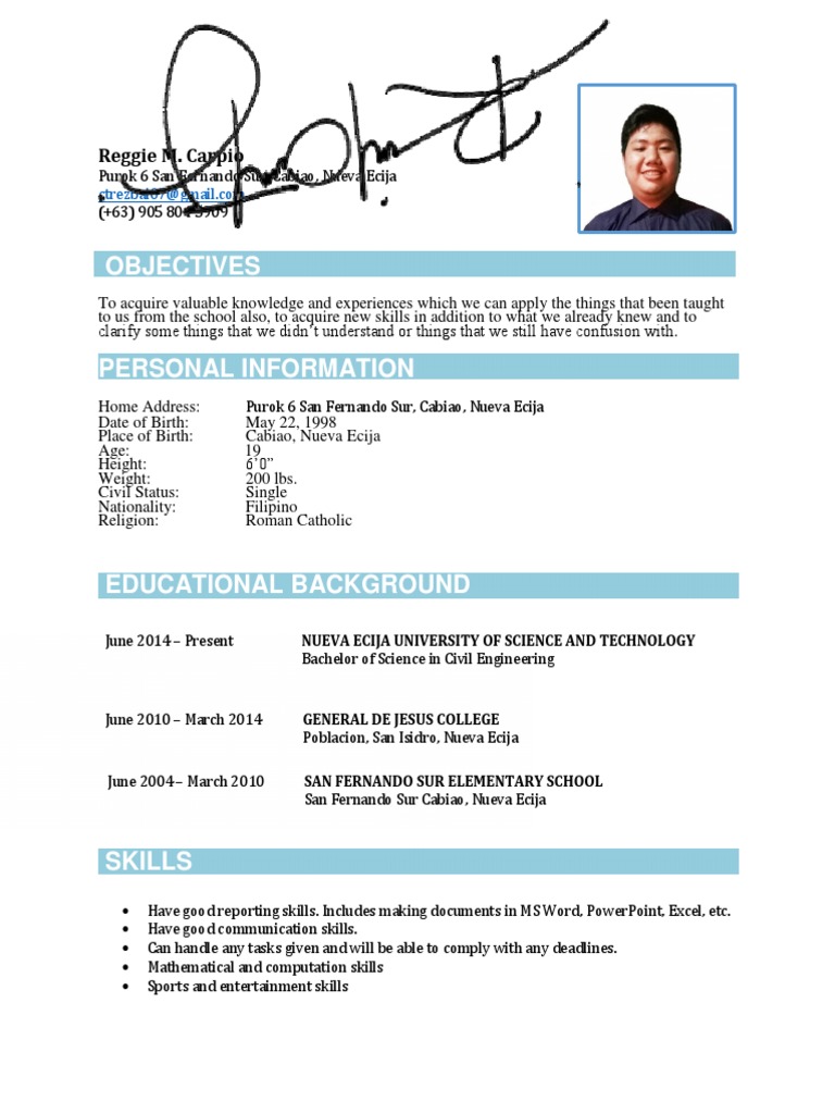 Civil Engineering Student Resume | PDF