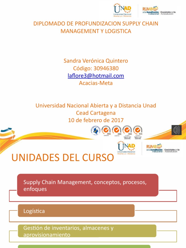 Fase 1 de Diplomado Supply Chain Unad PDF