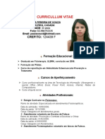 Curriculo Ana Paula Pereira de Souza - Fisioterapeuta
