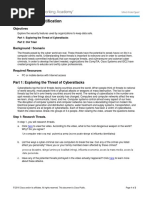 1.3.1.6 Lab Threat Identification