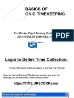 Basics of Electronic Timekeeping: Fort Rucker Flight Training Contract Lear Siegler Services, Inc