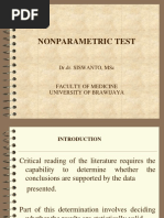 Nonparametric Test: DR - Dr. Siswanto, MSC