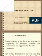 Nonparametric Test: DR - Dr. Siswanto, MSC