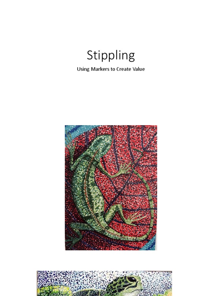 Stippling Techniques with Markers | PDF