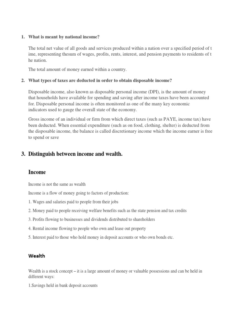 Assignment 1 PDF Disposable And Discretionary