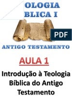 aula 1 Teologia do Antigo Testamento