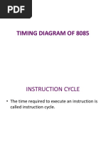 Timing Diagram of 8085 (Cs502)