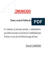 Comunicado