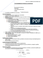 Potenciais de Membrana Potencial de Repouso, Biofísica Da Visão, Biofisica Da Audição e Do Equilibrio, Olfação e Gustação