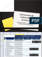 Instrumento de Evaluación de Proyectos