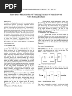 Finite State Machine Based Vending Machine Controller With Auto-Billing Features