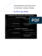 COMMINUTION KINETICS AND VELOCITY Second order with delay. Crushing. Grinding. By Ph.D. Igor Bobin